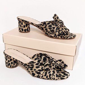 Loeffler Randall Leopard Emilia Sandals - EUC